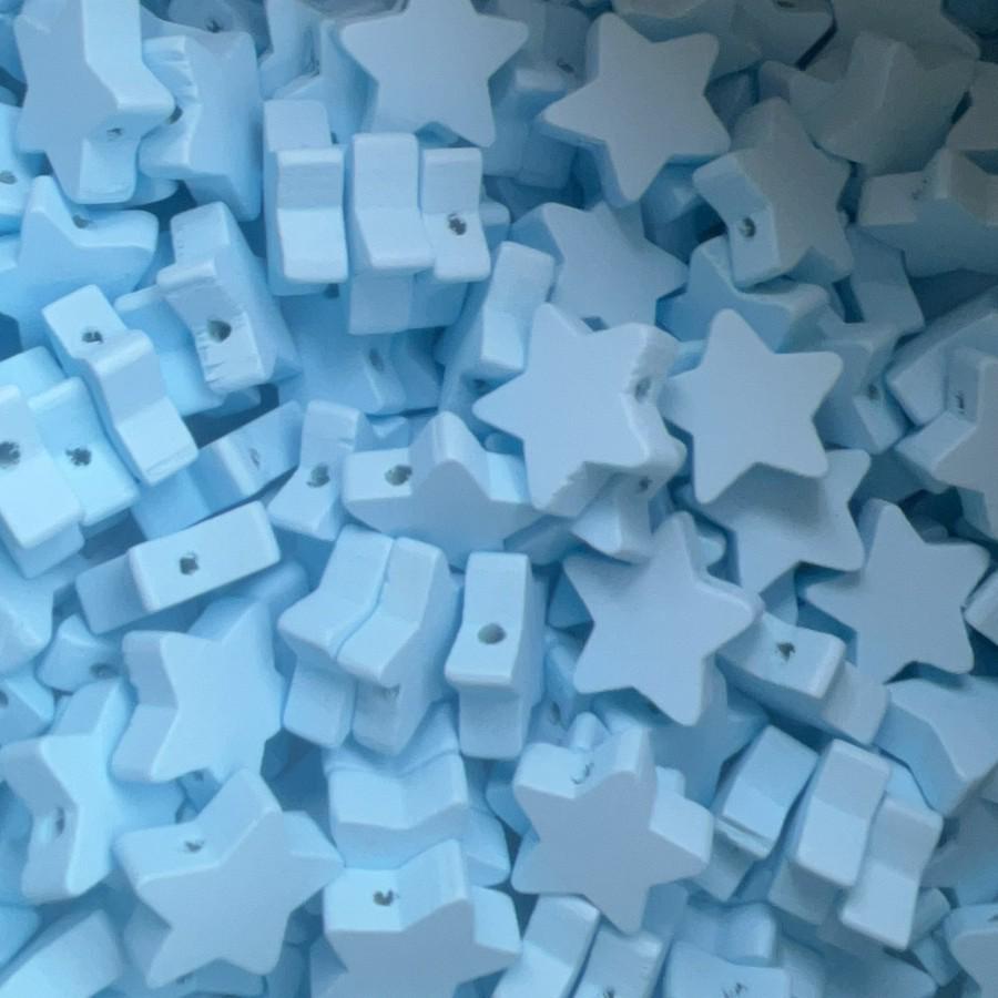 Cross-border Original 20MM Wood Star Beads for DIY Jewelry and Children's Crafts
