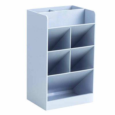 Portapenne Multifunzionale Grande Capacità Design Moderno Semplice Inclinato 5 Scomparti Portamatite