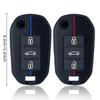 3 Button Silicone Car Key Chain Ring Shell Cover Case Holder For Peugeot 208 301 308 508 5008 3008 Citroen C5 C4 2010 2026 2026