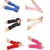 Knitted Arm Sleeve Thumbhole Arm Warmer Fingerless Gloves Winter Warm Sleeves