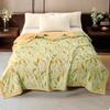Daisy Printed Quilted Summer Quilt Single Quilt Cool Feeling Summer Quilt Queen Smooth Ice Silk Cooling Blanket Summer Comforter