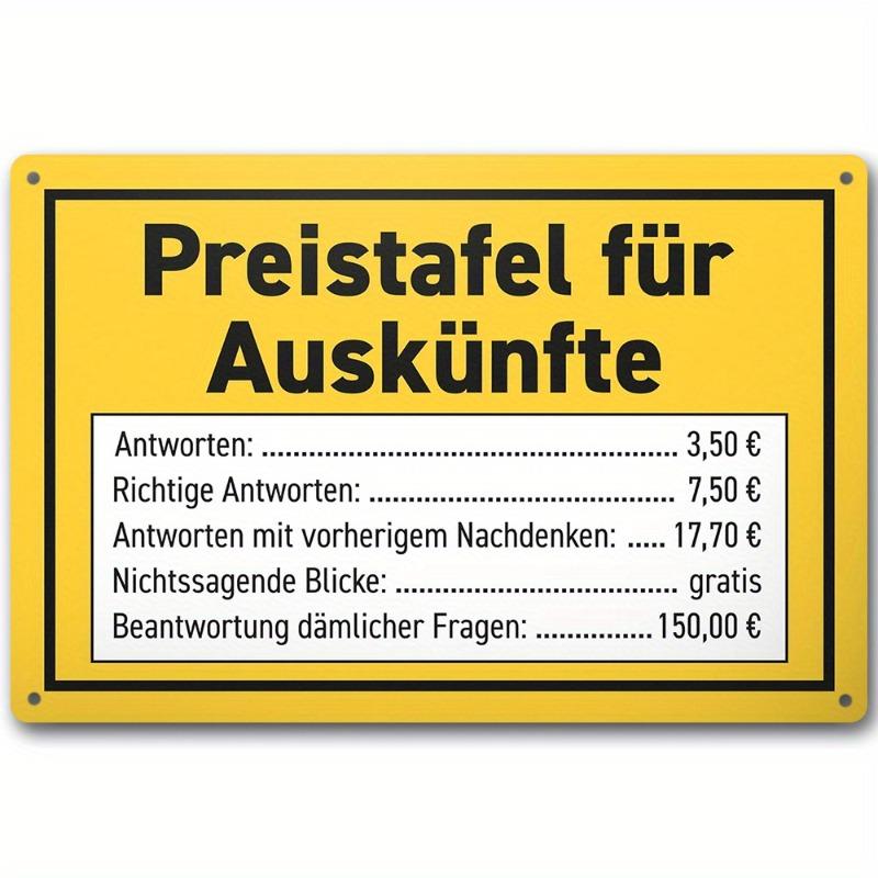 

2D Flat Classic Iron Wall Sign Featuring Rust-Resistant Coating and Universal Appeal for Many Applications 20x30cm（7.8x11.8inch）