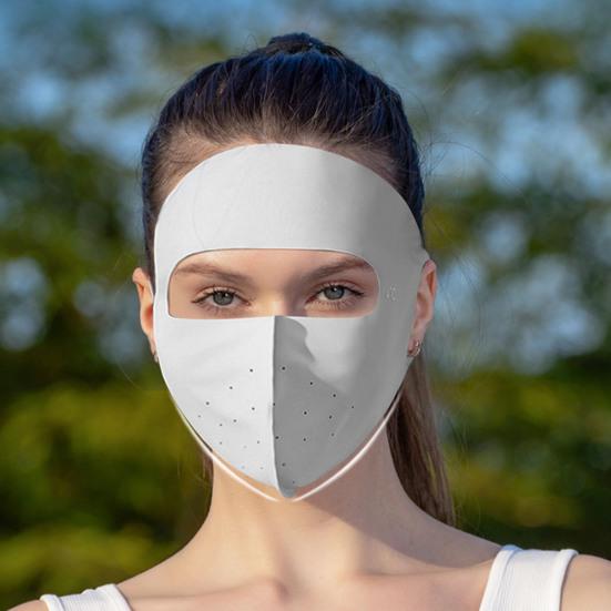 Sunscreen Face Guard Lightweight Ice Silk Fabric Cool Breathable 360 Degree Sun Protection Riding Face Guard