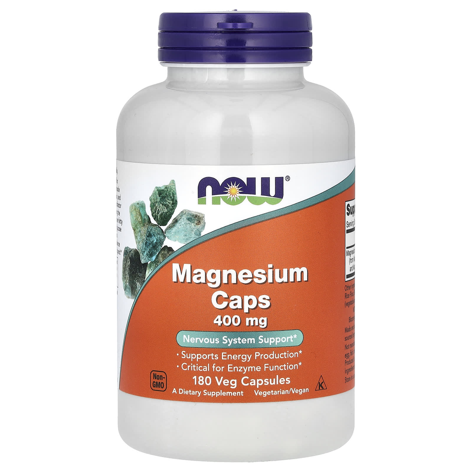 

Magnesium Capsules, 400Mg, 180 Veggie Capsules