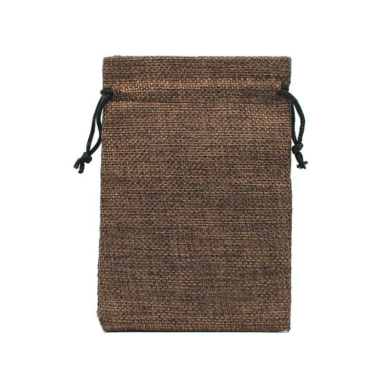 10Pcs/Lot Drawstring Natural Burlap Bag Jute Gift Bags Multi Size Jewelry Packaging Wedding Bags with Candy Bag Wholesales