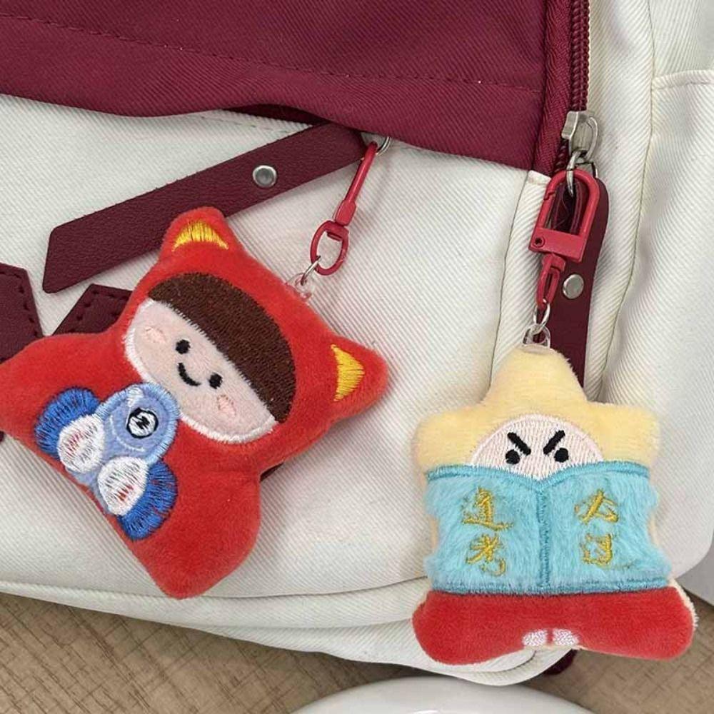 Guanyin Chinese God Dolls Pendant Moon Lord Plush God of Longevity Pendant Backpack Decor