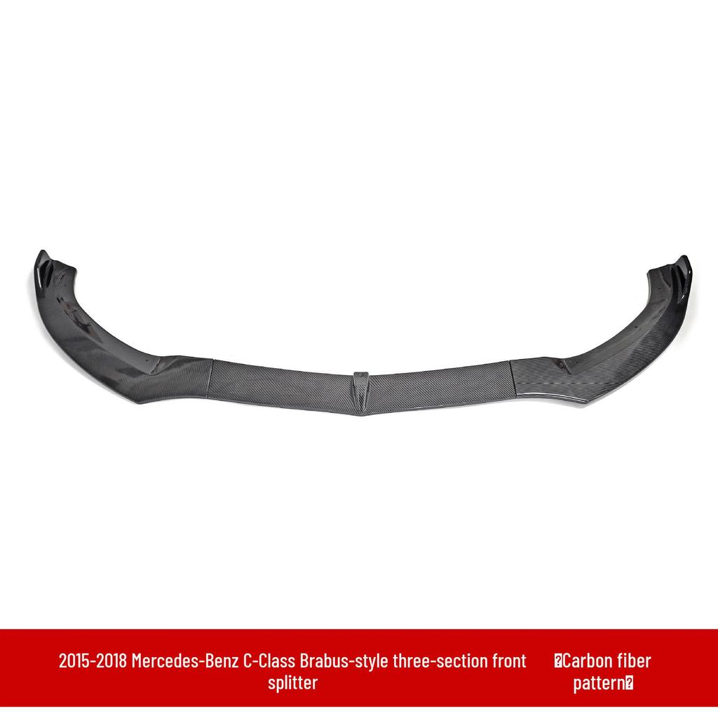 Deflector de Labio Delantero y Spoiler Trasero para Mercedes-Benz Clase C W205 C260 C200 2015-2018