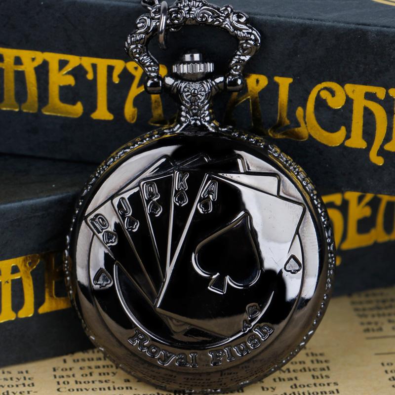 

Hot Selling Black Engraved Quartz Pocket Watch Fashion Steampunk Watch Necklace Pendant Clock Gifts for Men and Women чёрный