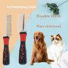 Pet Supplies Teeth Shedding Hair Flea Lice Removal Brush Stainlesssteel Comb Deworming Opening Knots Dog Cat Grooming Comb