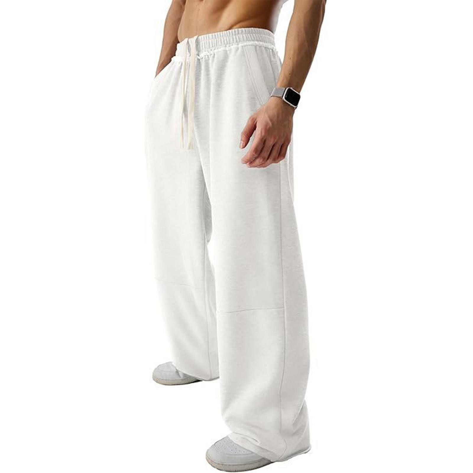 

Men s Street Outdoor Fitness Jogging Pants XL білий
