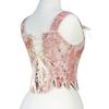 Tie Up Corset TankTop for Women Slimming Body Shaper LaceUp Tied Waist Trainer Girdle Teens Girl French Style Bustier