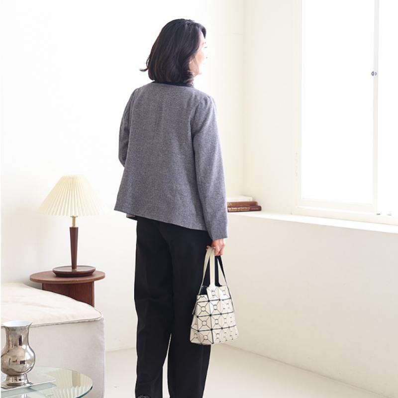 Shiz Madam Women S Mono Color Combi Jacket J31791