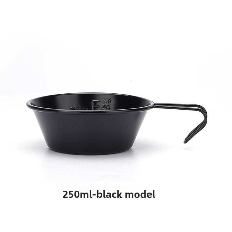 Multi-functional Outdoor Portable Stainless Steel Camp Handle Bowl Portable Camping Picnic Stainless Steel Tableware Sherpa Bowl Dinnerware Sets