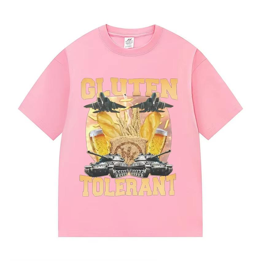 

Creative Gluten Tolerant Funny Meme Tee Shirt Unisex Women Vintage High Quality Fashion Tshirt Tops 100 Cotton Oversized T Shirts 4XL