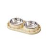 Stainless Steel Pet Food Bowl Leakproof Pet Dog Feeder Simple Dog Food Dispenser  For Cats Dogs
