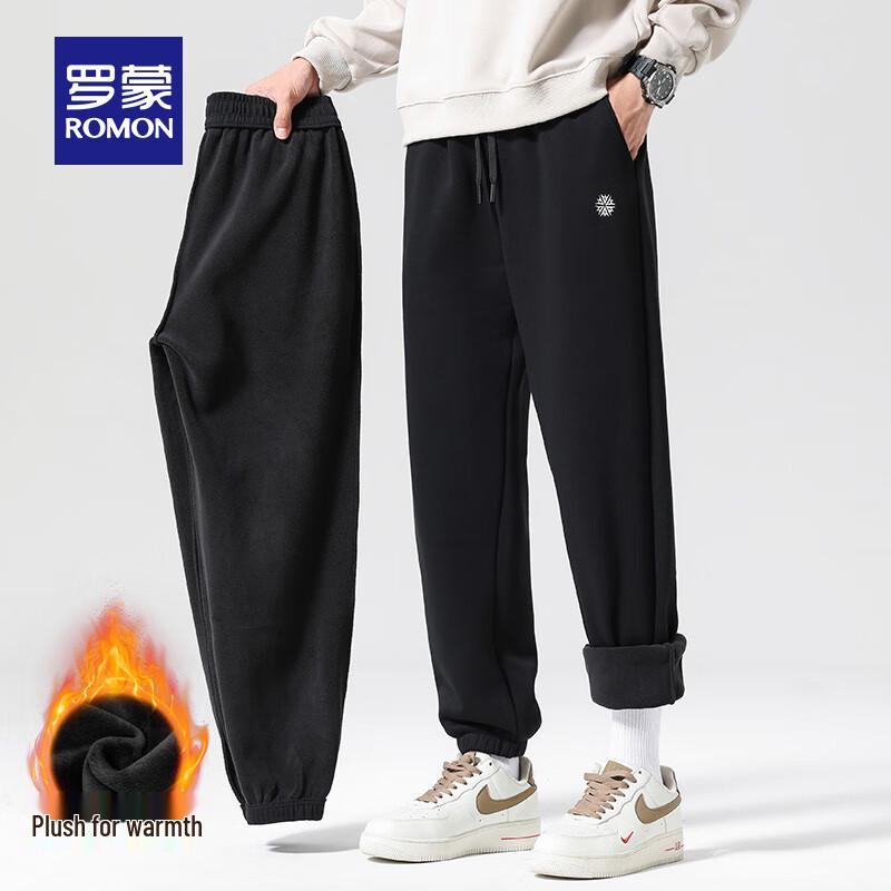 

Romon Men s Winter Warm Fleece-Lined Jogger Pants 4XL