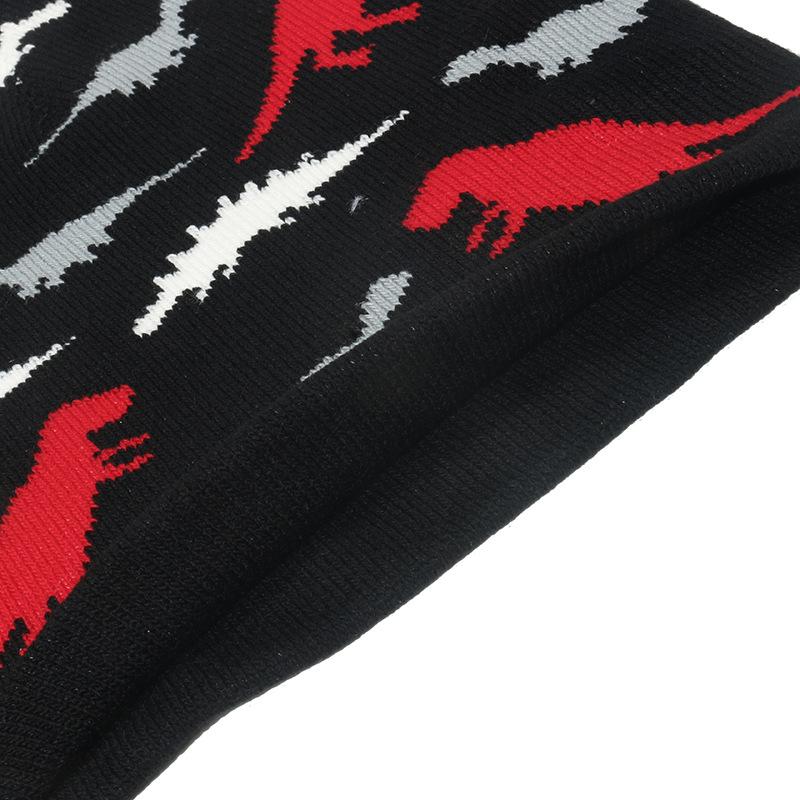 Ebay autumn and winter new knitted hat dinosaur jacquard knitted wool hat Beanie