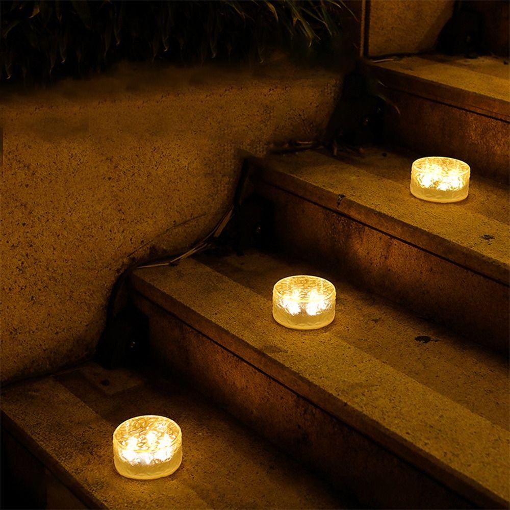 Solar Garden Decoration Light White/Warm White Light Waterproof IP65 Outdoor LED Solar Light Hexagon Round Plastic