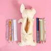 Lovely Animal Pencil Bag Plush Cartoon Dog Pencil Case Pen Bag Large Capacity Pen Organizers Cosmetic Bag
