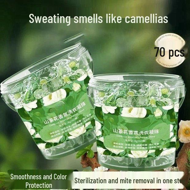 

5D Капсулы для усиления аромата камелии: Стойкий аромат, удаление пятен и смягчение ткани.