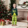 Christmas Print Cute Family Set Pajamas, Home Clothes, Family Set Long Sleeve Top Pants Set