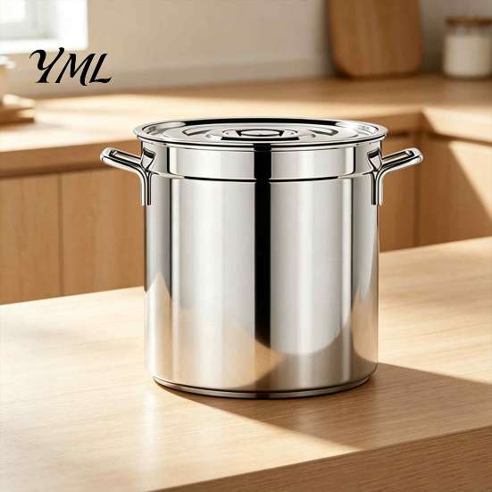 High Efficiency Heat Transfer Pot Stainless Steel Soup Pot, with Lid And Handle, Stockpot, Versatile Home Chef Kettle Uniform Conduction for Catering