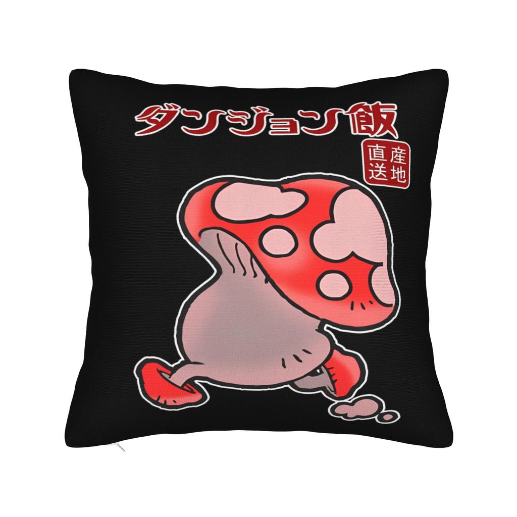 Dungeon Meshi Senshi Anime Pillow Case Funny Pillow Cover Square Pillowcases For Living Room Chair