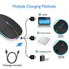 Rechargeable Wireless Mouse Bluetooth 5.1 Mouse with 2.4GHz USB 1600DPI Mouse for Computer Laptop Tablet PC Macbook Gaming Mouse