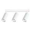 Lampa Sufitowa Nowoczesna Biała Listwa Ruchome Reflektorki Elementy Chrom 3Xgu10 10W Mica Milagro