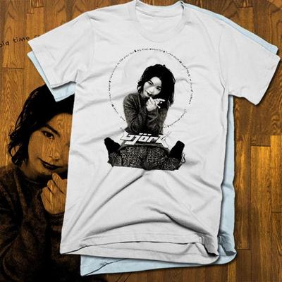 Bjork T-shirt, alle maten, nieuw, indi punk muziek, Europa, Björk, 2 kleuren