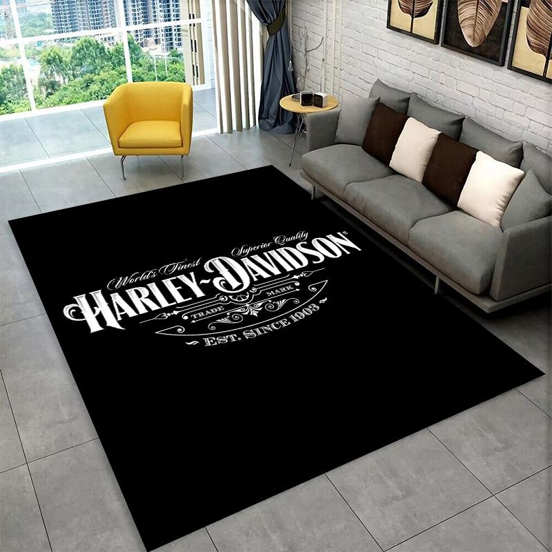 

Classic H-Harley Racing Moto Carpet Rug for Playroom Bedroom Living Room Sofa Home Decor,kid Game Area Rug Non-slip Floor Mat 40x60cm