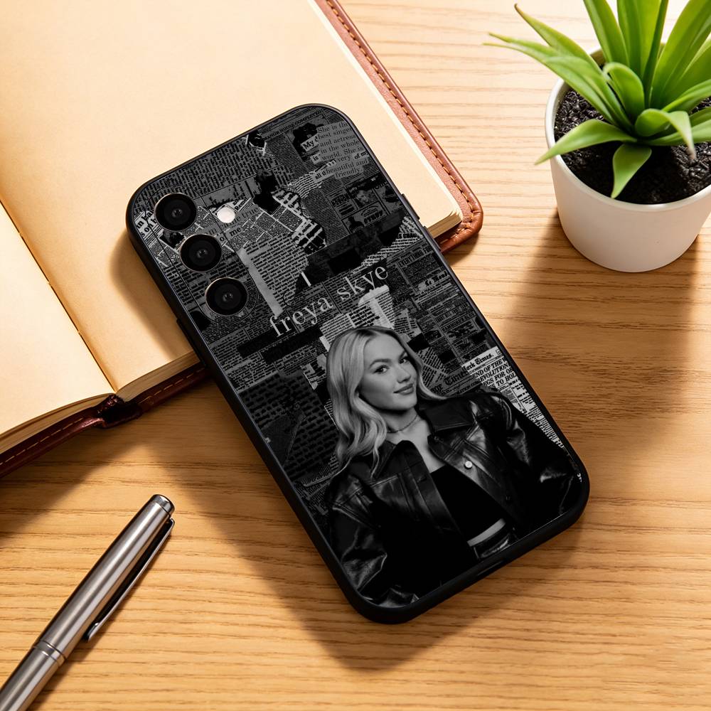 F-Freya Skye S-Singer Phone Case Black Silicone Soft For Samsung Galaxy A73,A72,A71,A70,A53,A52,A51