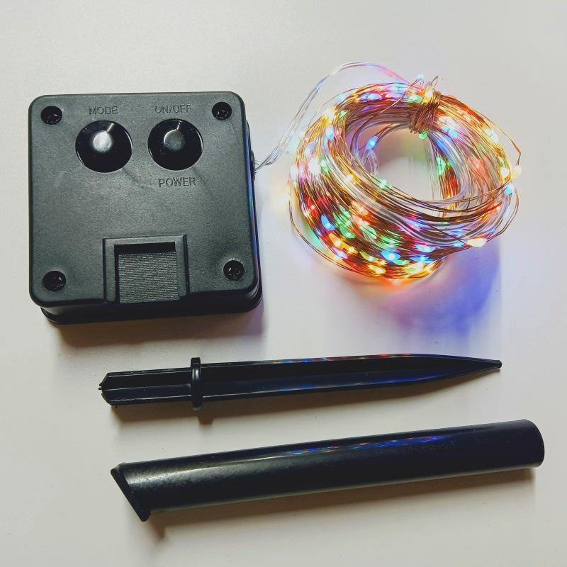 Solar-Powered LED Copper String Lights for Outdoors - Waterproof Starry Sky Christmas Decorations