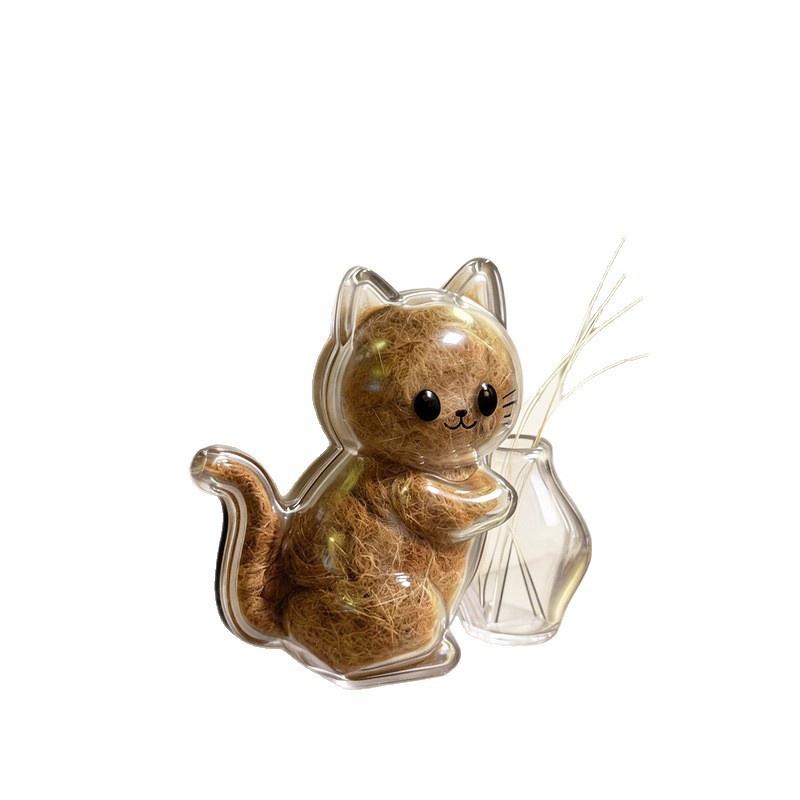 Transparente Katzenhaare Aufbewahrung Kühlschrankmagnete Haustierfell Andenken Kapsel DIY Souvenirs Katzen Schnurrhaare Sammler Kühlschrankmagnet