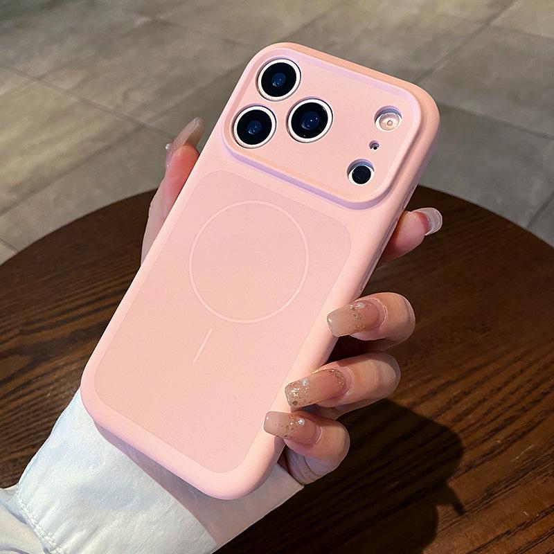 iPhone 17 Pro Max Liquid Silicone Magnetic Case for Women 17 Pro