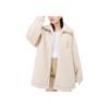 New MLB Velvet feel Coat Women's Light Beige 3FFDB0136-43BGL