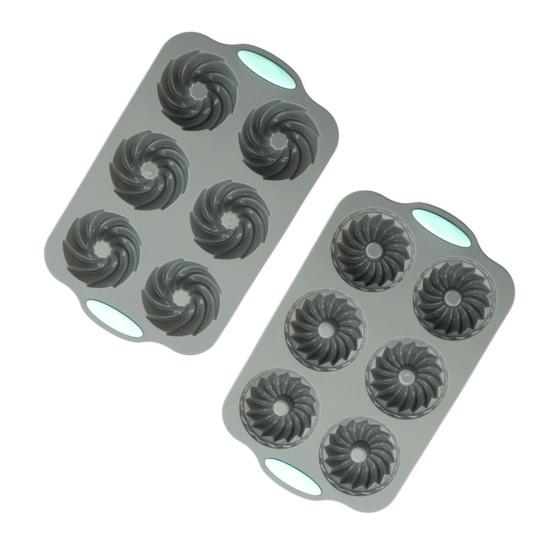 Molde de Silicona Navideño para Pastel Resistente al Calor Bandeja para Hornear para Galletas Tostadas Cubitos de Hielo Antiadherente Fácil Desmolde Molde para Postre