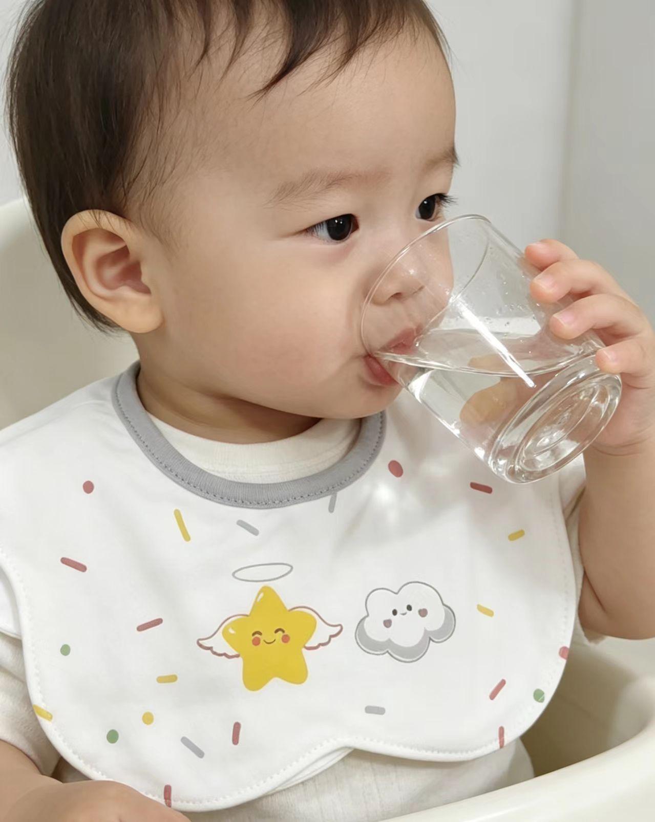 Waterproof Pure Cotton Baby Bib – Anti-Stain & Printed