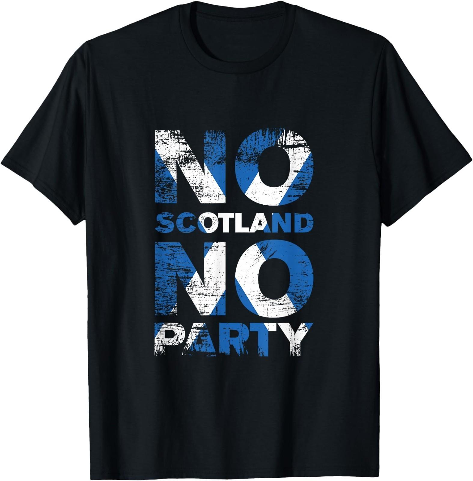 Scottish Banner Fan Scotland Flag Retro No Scotland No Party T- Unisex T-Shirt XXXXL