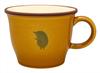 Kakuni Mino Ware Silhouette Hedgehog K12180 Mug, Brown, 340ml,