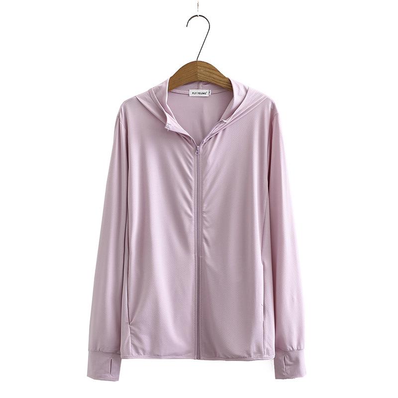 Summer Plus Size Women's Hooded Sun Protection Cardigan - Long Sleeve Versatile Jacket