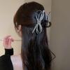 Retro Light Luxury Bow Hairpin, Elegant and Advanced, Back of the Head Grab Clip, Fashionable Temperament, Versatile Hair Accessories Woman