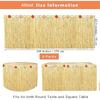 M-Modern-4Pack Luau Grass Table Skirt 9 Feet X 29.5 Inch Hawaiian Table Skirt As Shown For Tropical Hawaiian Luau Party Decorati