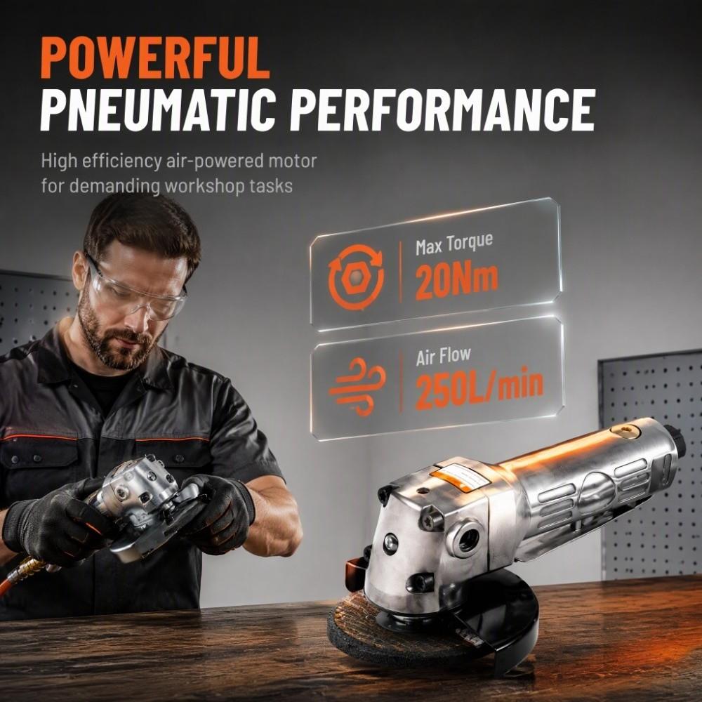 Metal Guard Pneumatic Angle Grinder Compact Angle Grinder Air Grinder Air Angle Grinder Polishing