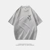 Summer Men's Loose Short-sleeved T-shirt Tops Quarter-sleeved Round Neck Half-sleeved T-shirt