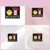 Unique Creative Science Cartoon Character Brooch Pin For Stylish Backpack Decoration