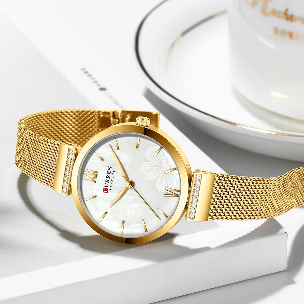 New CURREN Women Watch Waterproof Silver Ladies Wristwatch Top Brand Female Wrist Watches Girl Clock Relogio Feminin