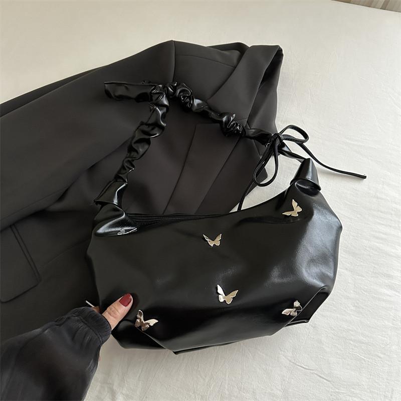 

Stylish Vintage Large Capacity Tote Bag For Women Perfect For Daily Commuting And Casual Outings чёрный