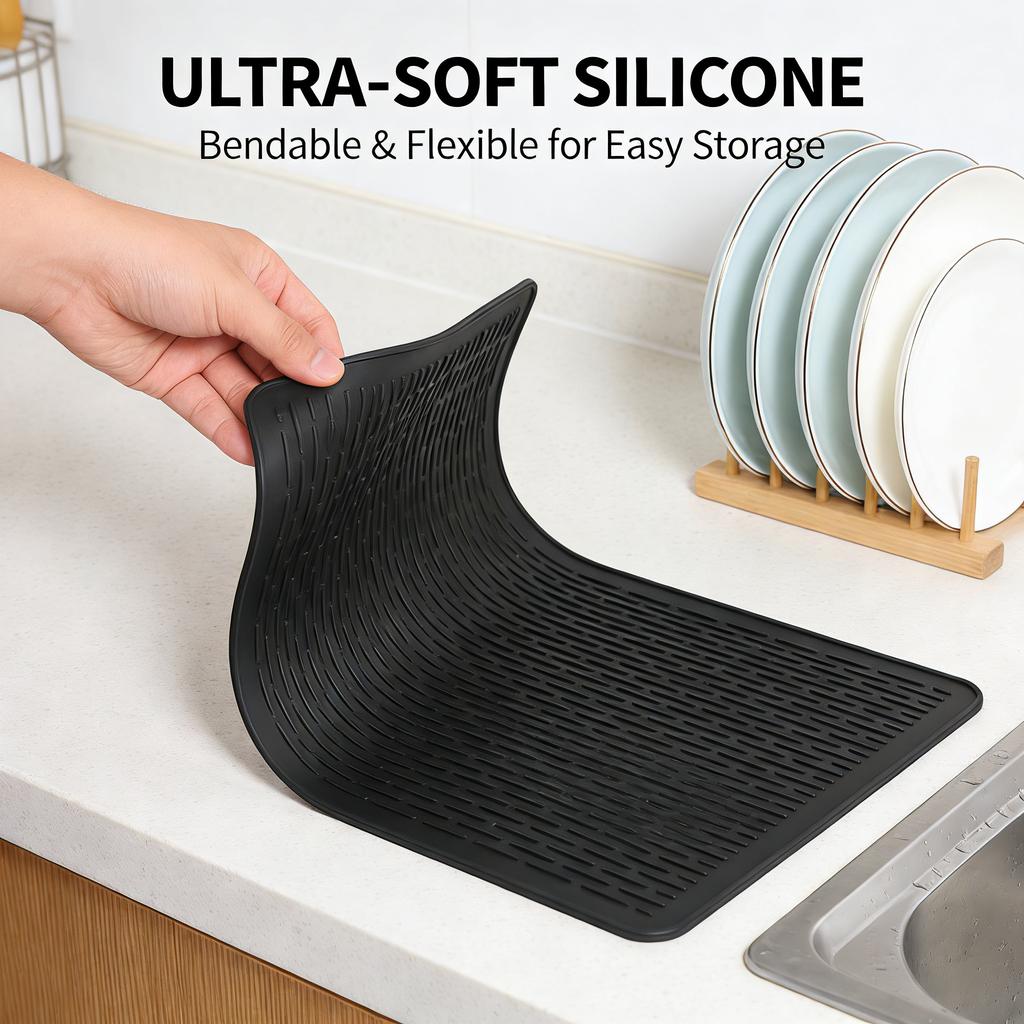 Silicone Electric Stove Top Cover - Heat-Resistant Non-Slip Glass Cooktop Protector Multi-Functional Oven Mat