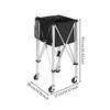 Racket Sport Sphere Trolley Aluminum Alloy Frame Foldable Carrier Easy